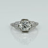 1.5ct Old Mine Cut Diamond Art Deco Platinum Engagement Ring