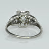 1.5ct Old Mine Cut Diamond Art Deco Platinum Engagement Ring