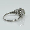 1.5ct Old Mine Cut Diamond Art Deco Platinum Engagement Ring