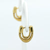 14K yellow gold Margo Bicego cable earrings