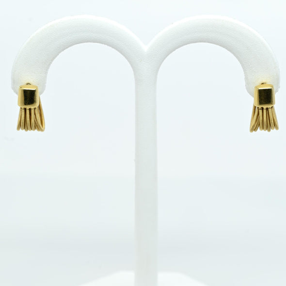 14K yellow gold Margo Bicego cable earrings