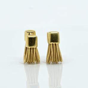 14K yellow gold Margo Bicego cable earrings