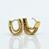 14K yellow gold Margo Bicego cable earrings