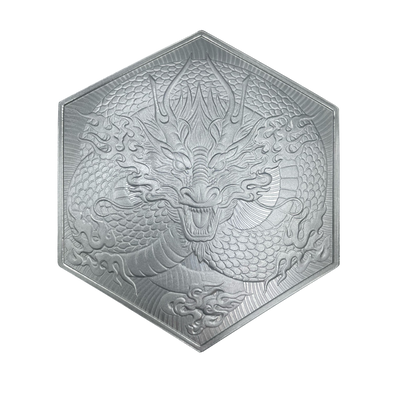 Year of the Dragon 10oz Silver Hexagon