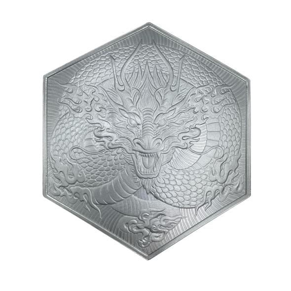 Year of the Dragon 10oz Silver Hexagon