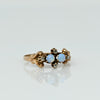 Opal And Diamond 10K Vintage Rose Gold Ring