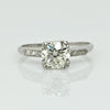 Art Deco Platinum Solitaire Old European Cut GIA Diamond Engagement Ring