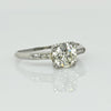 Art Deco Platinum Solitaire Old European Cut GIA Diamond Engagement Ring