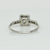 Art Deco Platinum Solitaire Old European Cut GIA Diamond Engagement Ring