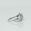 Circa 1930's Art Deco Platinum 1.78Ct Old European Cut Diamond Ring