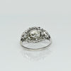 Circa 1930's Art Deco Platinum 1.78Ct Old European Cut Diamond Ring