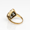 Antique Art Deco Tri-Color Gold Blue Gem Ring