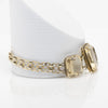 Circa 1920's Art Deco 10k Yellow Gold Emerald Cut Honey Colored Vintage Citrine