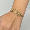 Circa 1920's Art Deco 10k Yellow Gold Emerald Cut Honey Colored Vintage Citrine