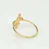 Vintage Fleur-De-Lis Pearl 14k Yellow Gold Ring