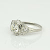 Circa 1901 Edwardian Platinum 1.03 Ct Old European Cut Vintage Unique Engagement