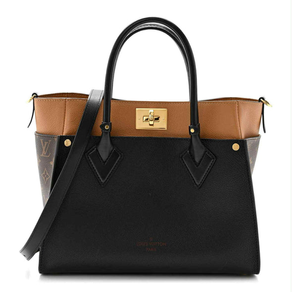 Louis Vuitton Calfskin Monogram On My Side Greige