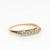 Vintage Diamond Yellow Gold Wedding Band