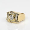 Impressive 3.12cttw Diamond Men's 14k Yellow Gold Ring