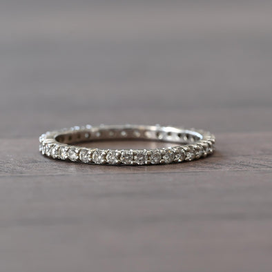 14K Diamond Eternity Band