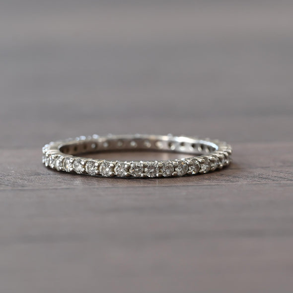 14K Diamond Eternity Band