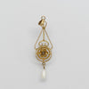 Victorian Diamond & Enamel Lavalier Pendant