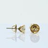 2.60ctw Natural Diamond Round Brilliant VS 14k Gold Screw Back Stud Earrings