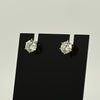 2.60ctw Natural Diamond Round Brilliant VS 14k Gold Screw Back Stud Earrings