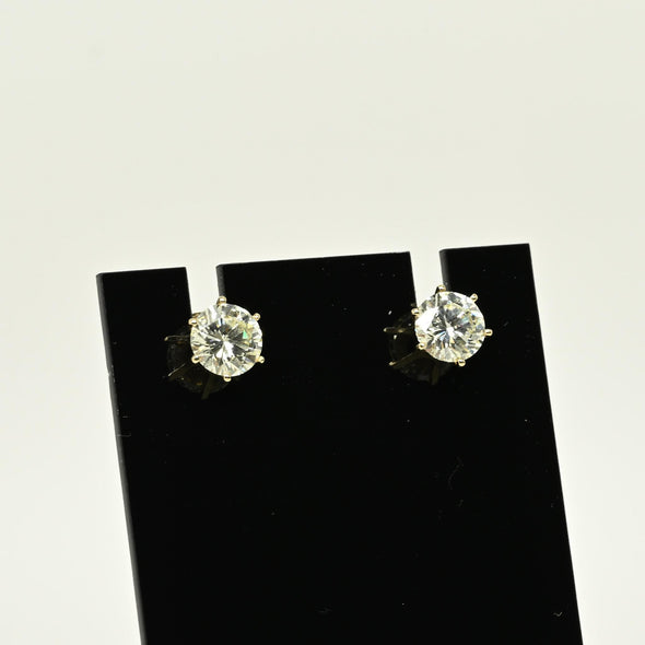 2.60ctw Natural Diamond Round Brilliant VS 14k Gold Screw Back Stud Earrings