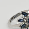 14K Sapphire and Diamond Cocktail Ring