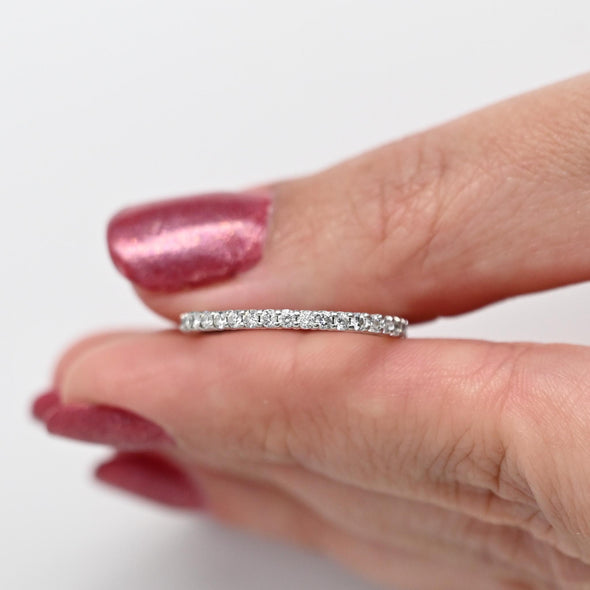 14K Diamond Eternity Band