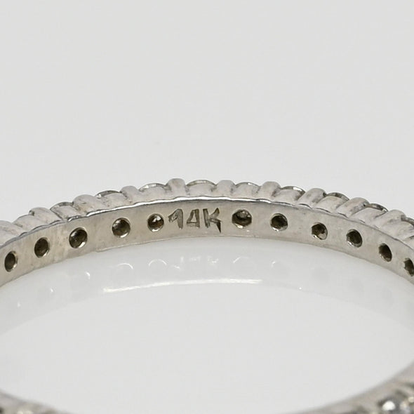 14K Diamond Eternity Band