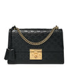 Gucci Guccissima Medium Padlock Shoulder Bag Black