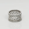 Modern Chunky Diamond Eternity Band in 18K White Gold