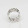 Modern Chunky Diamond Eternity Band in 18K White Gold