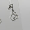 Diamond Dangle 18k White Gold Earrings