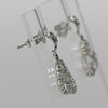 Diamond Dangle 18k White Gold Earrings