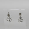 Diamond Dangle 18k White Gold Earrings