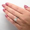 2.16cttw Marquise Diamond 18K White Gold Split Shank Engagement Ring