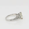 2.16cttw Marquise Diamond 18K White Gold Split Shank Engagement Ring