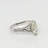 2.16cttw Marquise Diamond 18K White Gold Split Shank Engagement Ring