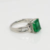 2.85ct GIA Colombian Emerald and Diamond Platinum Ring