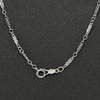 Vintage Diamond Bow Motif 14k White Gold Station Necklace
