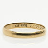 Date 21/4/35 Vintage Yellow Gold Wedding Band 8K Size 11