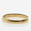Date 21/4/35 Vintage Yellow Gold Wedding Band 8K Size 11