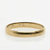 Date 21/4/35 Vintage Yellow Gold Wedding Band 8K Size 11