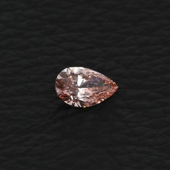 1.0ct Pear Fancy Vivid Pink VS1 Loose Lab Grown Diamond w IGI Certificate