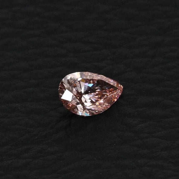 1.0ct Pear Fancy Vivid Pink VS1 Loose Lab Grown Diamond w IGI Certificate