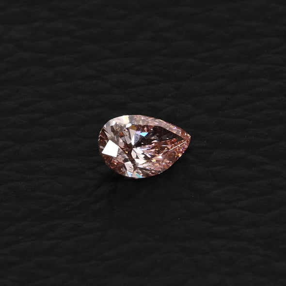 1.0ct Pear Fancy Vivid Pink VS1 Loose Lab Grown Diamond w IGI Certificate