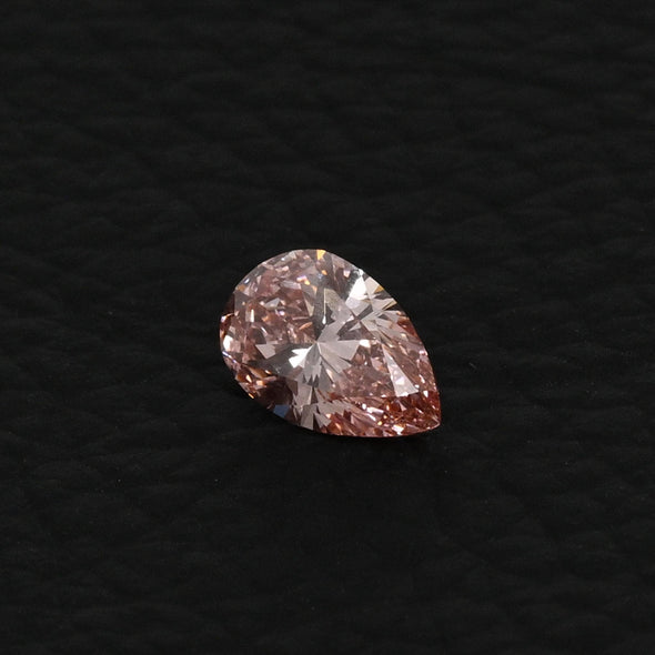 1.0ct Pear Fancy Vivid Pink VS1 Loose Lab Grown Diamond w IGI Certificate